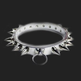 collana in acciaio bdsm gioielli unisex in acciaio con punte robuste