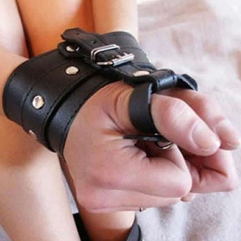 Bondage thumbs and wrists.