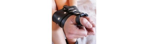 Bondage thumbs and wrists.