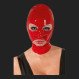 bdsm Maske im roten Latex