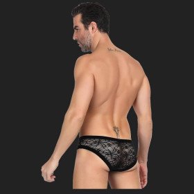 Sexy Black Lace Panty For Men