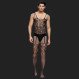 Floral Motif Mesh  Bodystockings For Men