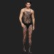 Crotchless Floral Fishnet Bodystocking For Men