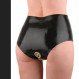 Women latex panties with vagina and anal condom