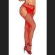 Red Fishnet Diamonds Pantyhose