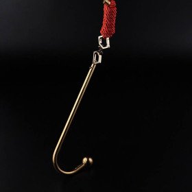 BDSM Adjustable Gold Anal Hook With Collar Connector