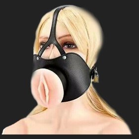 Pussy Face Oral Sex Open Mouth Gag  BDSM Slave