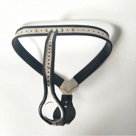 bdsm bondage cintura di castità modello femminile Model-T regolabile di lusso in acciaio inox