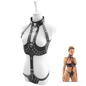 Fetish woman harness leather-bondage bdsm