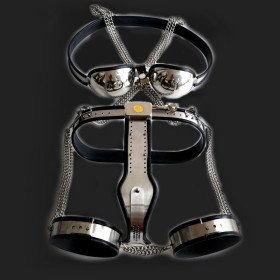 bdsm bondage together woman Chastity 5 pcs stainless steel