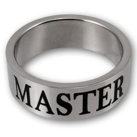 Bague en acier inoxydable - Maitre - esclave- maîtresse  BDSM Triskel