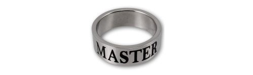 Bague en acier inoxydable - Maitre - esclave- maîtresse  BDSM Triskel