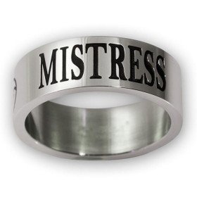 Stainless steel ring - Master - slave-mistress BDSM Triskel